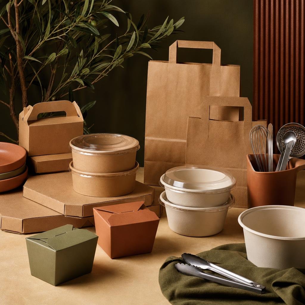 Takeaway packaging and stainless kitchenware